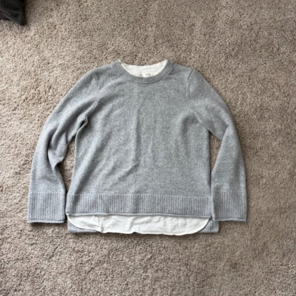 Evereve Design History Lizzy Two-fer Pullover Sweater